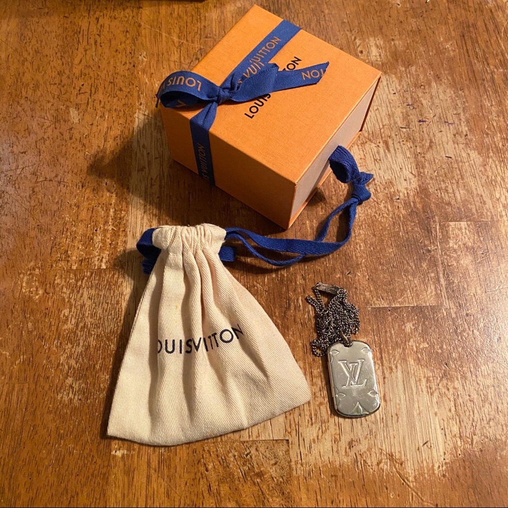 Louis Vuitton Dog Tag Necklace